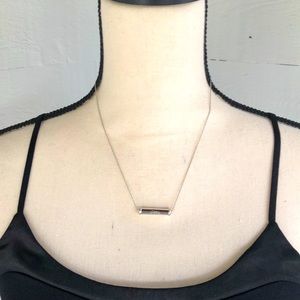 Rebecca Minkoff Silver “Love Life” Necklace